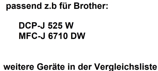 Brother alternativ LC1220/1240 Seestern Tinte Black LC1240BK 15,6ml