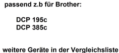 Brother alternativ LC980/1100BK Seestern Tinte Black 20ml