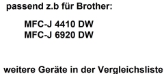 Brother alternativ LC127/125 XL LC127XLVALBP  BK=30ml / C,M,Y=15ml *