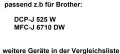 Brother alternativ Multipack LC1220/1240LC1240VALBP BK=15,6 ml / C,M,Y=12ml